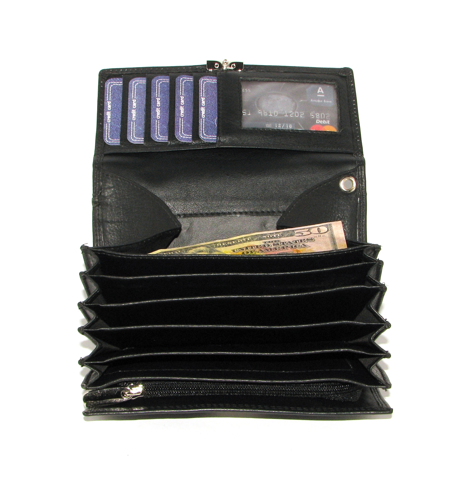 Кошелек женский Cavaldi 107 BLACK Кошелек женский Cavaldi 107 BLACK